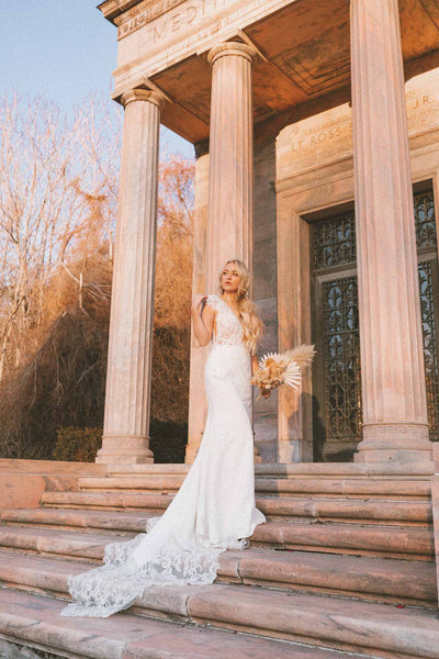 Cap Sleeve Plus size Wedding dress