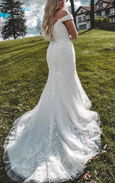 Plus Size Fitted Lace Wedding Dress