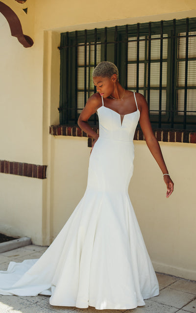 Simple Plus Size Wedding dress