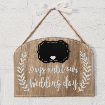 LOVE STORY COUNTDOWN TO OUR WEDDING PLAQUE