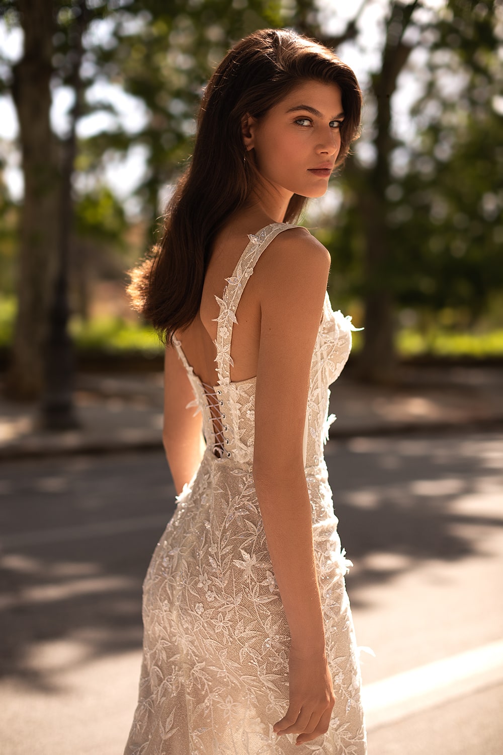 Wedding Dress with detachable sleeves