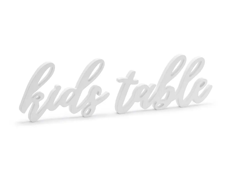 Wooden Kids table sign