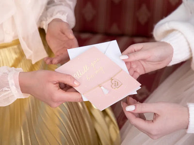 Will you be my Maid of honor Card with bracelet
