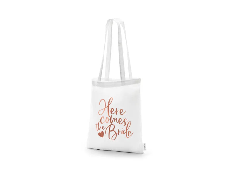 Here comes the bride tote bag
