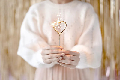 Heart-shaped sparklers