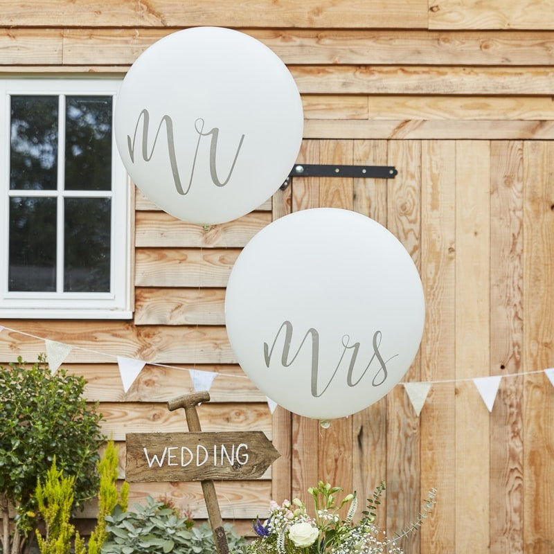White Wedding Balloons Giant 