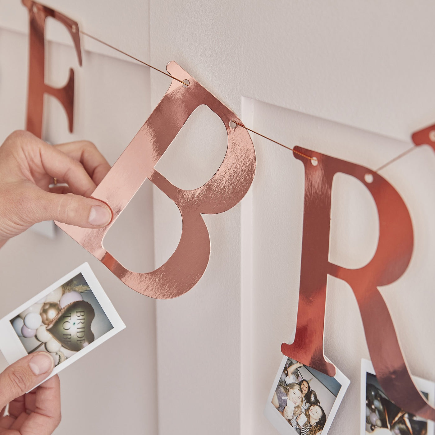 Rose Gold The Bride Hen Party Bunting
