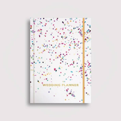 White Wedding Planner With Polka Dots 