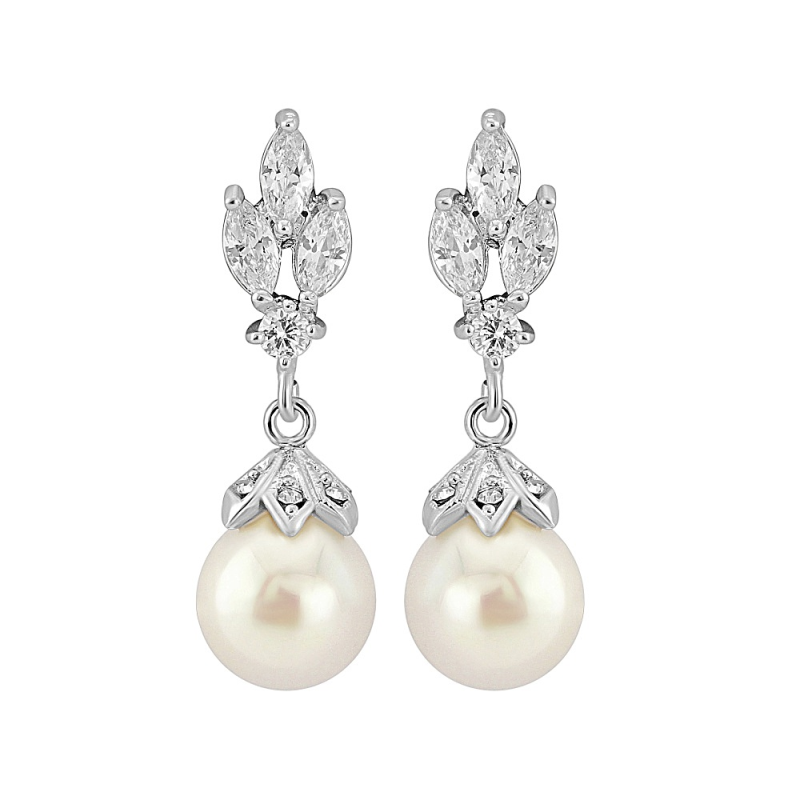 Lainey Pearl Bridal Earrings