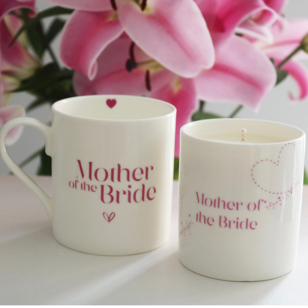 Mother of the Bride Mug & Candle Gift set