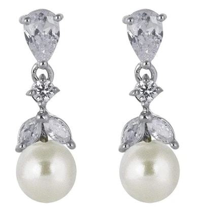 Elie Pearl Drop Bridal Earrings