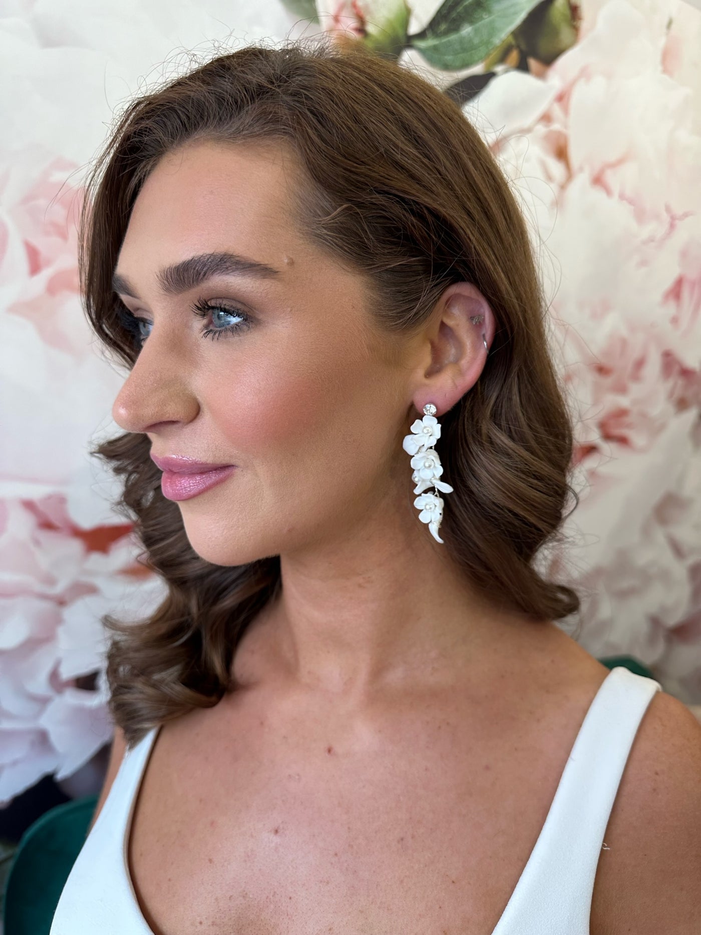 Gardenia Vine Earring