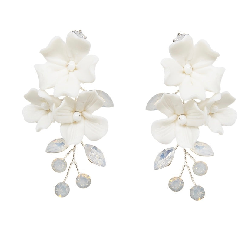 Gardenia Delicate Drop Earrings