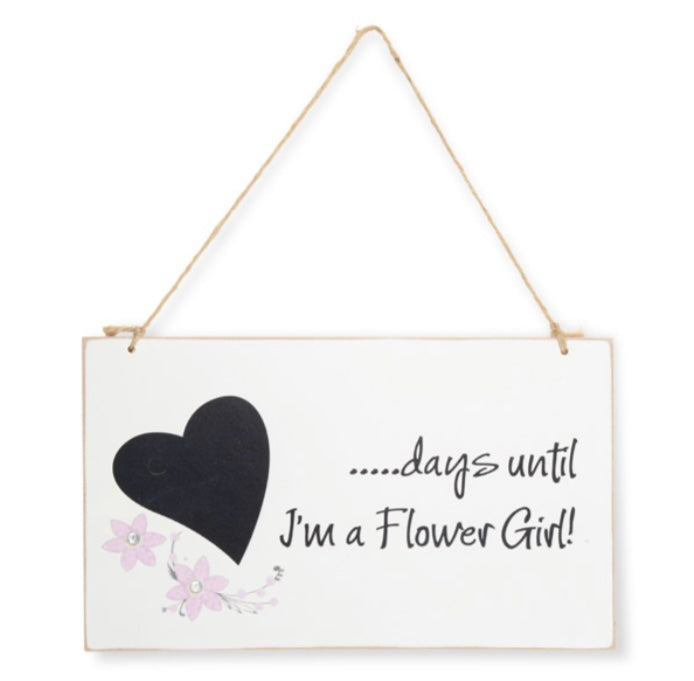 Flower girl sign