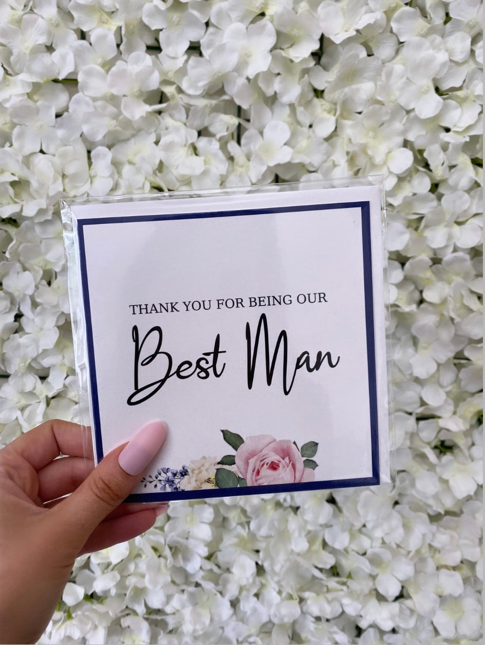 Thank you for being Our Best Man card