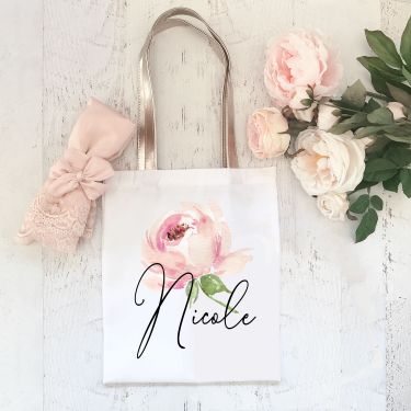 Hold All Tote Bag Flower GIrl Cute Wedding Accessory
