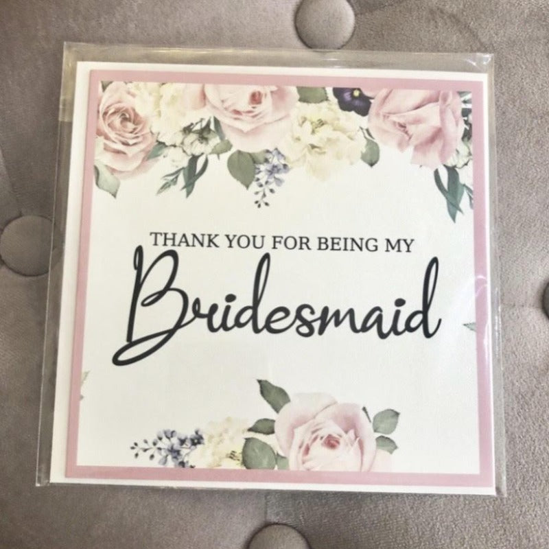 Bridesmaid Thank You Card 