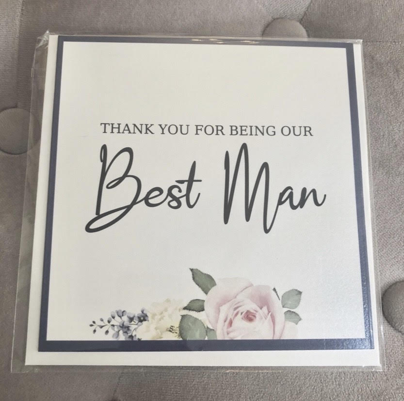 Best Man Thank You Card 