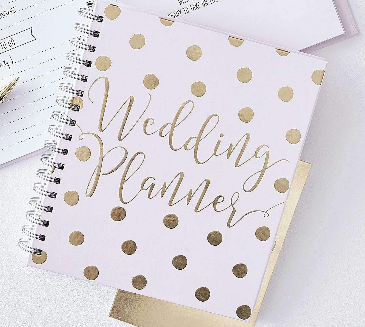 Cute Pink Wedding Planner Book 