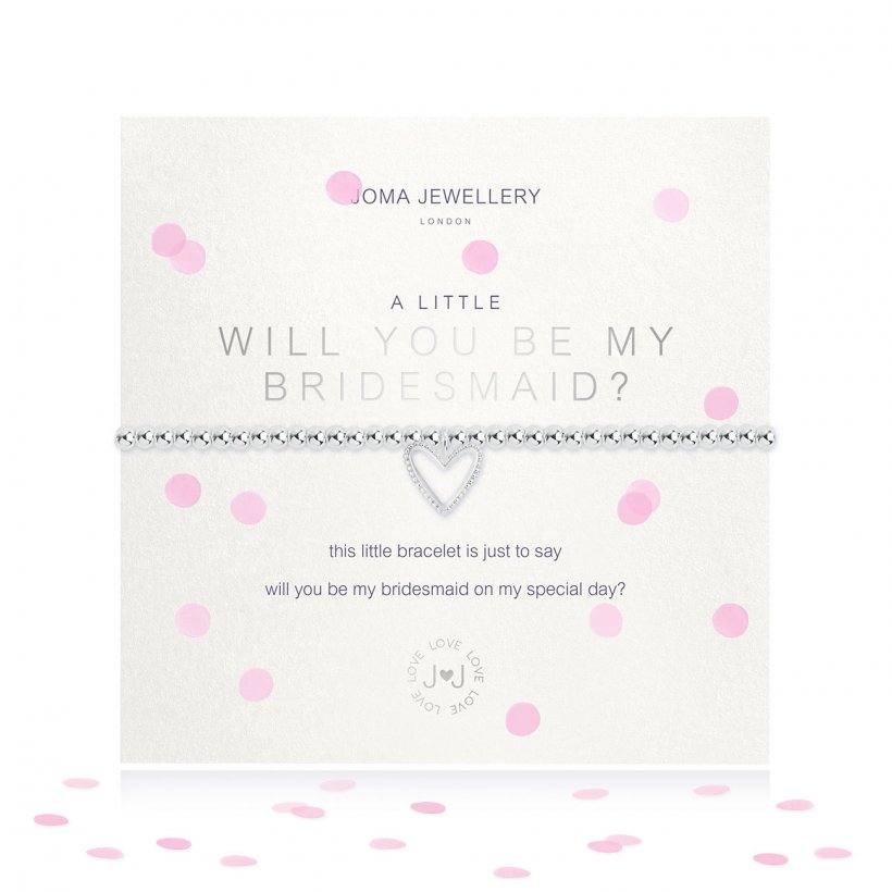 Joma Jewellery 'Will you be my Bridesmaid' Bracelet (Bridesmaid Gift)